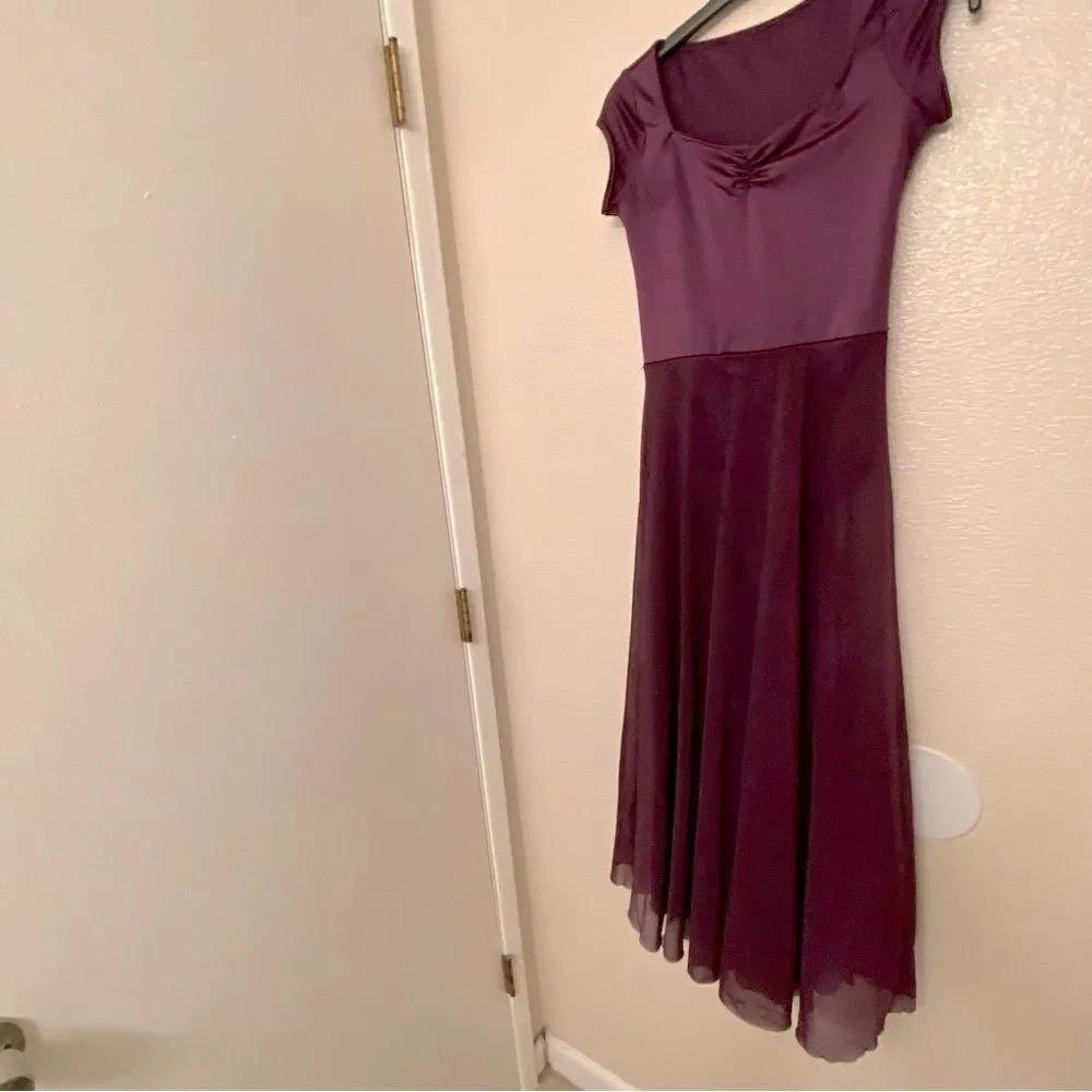 WEISSMAN Dance Costum purple mesh maxi Wilder Mind 14516 LC-large child